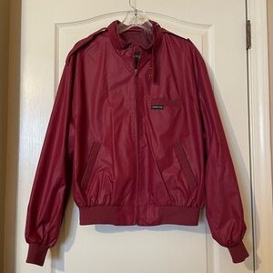 MEMBERS ONLY Vintage Maroon Men’s Size 44 Classic Iconic Bomber Jacket Retro